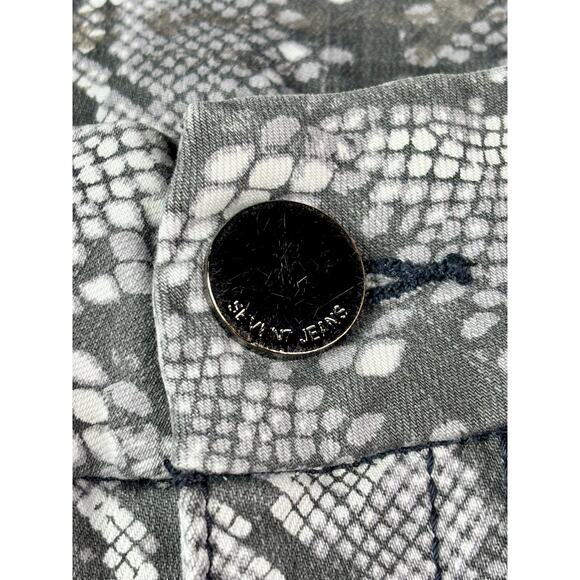 Seven7 Jeans size 6 woman snake print  high-waisted stretch denium designer - Picture 11 of 14